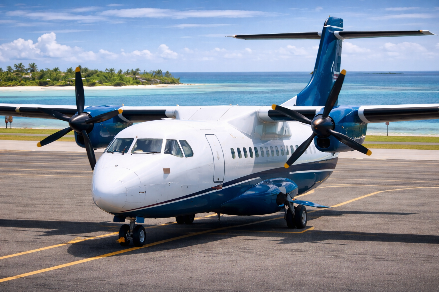 Fast domestic flights across North and South Maldives.
